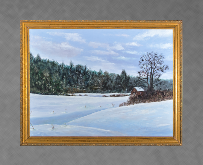 Winter Scene - 24 in x 32 in Oil on Canvas 2019