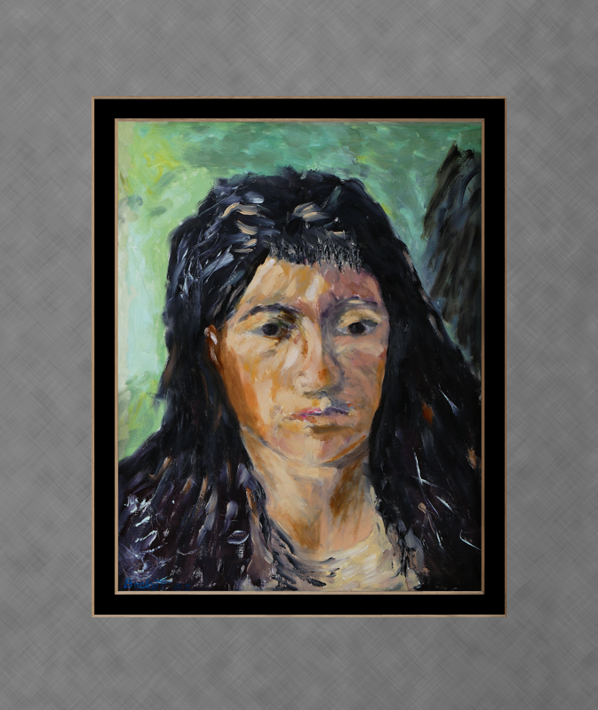 Van Gogh Study: Head of a Woman - 14 in x 18 in - Oil on Panel - 2005