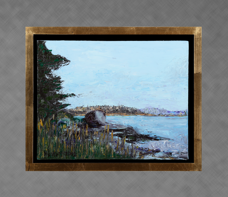 View from Russ Island, Stonington, Maine - 11 in x 14 in Oil on Canvas - 2012