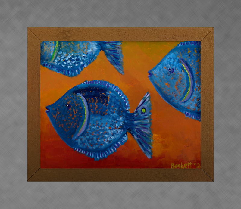 Tres Pescados - 8 in x 10 in Oil on Panel - 2012 - Private Collection of Nancy and John Charlebois